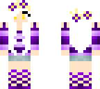 purple gold flower girl