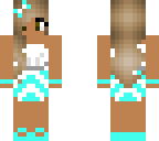 teal beach girl