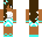 teal beach girl
