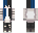 blue and black chibi