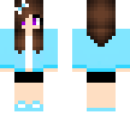 cute blue girl