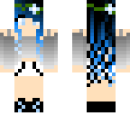 girl with black hair and blue highlights