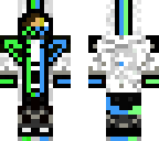 green and blue assian