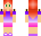 redhead in summer clothes