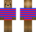 blue and red crewneck