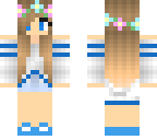 blue flower girl