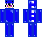 blue or purple dino man