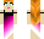 pink fading dress with blond hair
