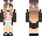 pink flower crown