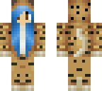 blue hair cheetah