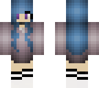 blue haired girl