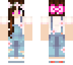bow - overall girl