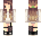 brown haired flower chibi