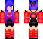 cute blue haired girl