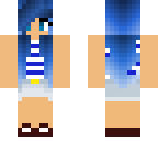 electric blue haired girl