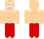 greasy old guy with red pants