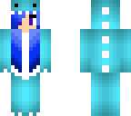 blue dino girl
