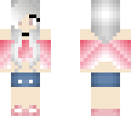 cute summer girl white hair