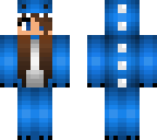 girl blue dinosaur