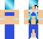 girl with blue hair