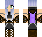 purple haired guard