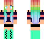 rainbow haired girl
