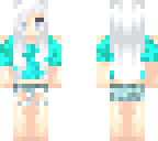 white haired cute girl