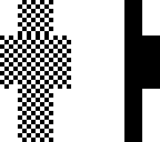 black and white man
