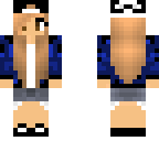 blue army girl