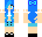 blue cute girl