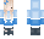 blue multi color and blonde hair