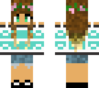 flower wolf girl