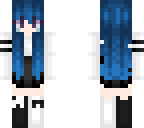girl with blue hair stained tears