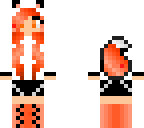 orange hoodie wolf girl