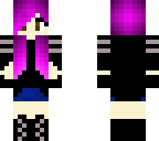purple haired girl