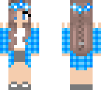cute teenage flower girl light blue