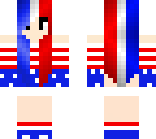 fourth of july or american flag girl