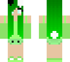 green bunny girl