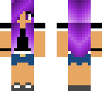 purple haired girl