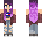 tommy hilfiger purple hair girl
