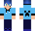 cute blue gamer boy