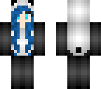 cute blue panda onezie