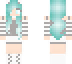 cyan hair