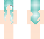cyan hair girl base