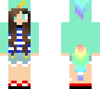 baby blue unicorn girl