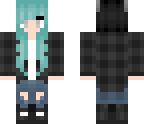 blue hair - flannel 2