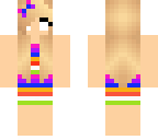 herobrine girl rainbow dress