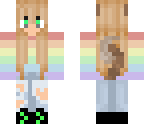 rainbow wolf girl