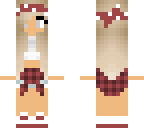 white crop top girl