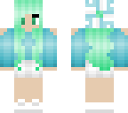 blue green girl